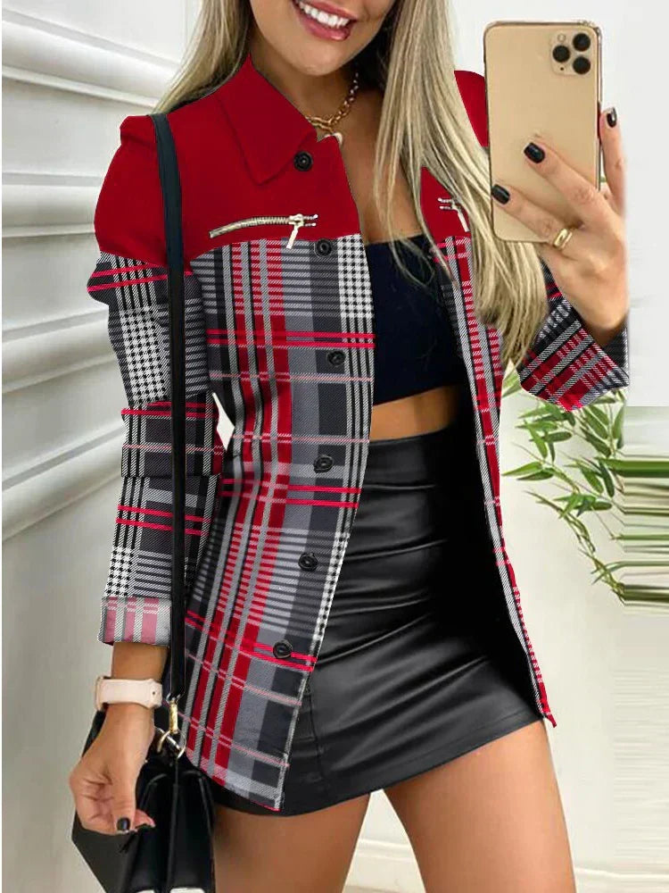 JO | Chic geometric jacket for women