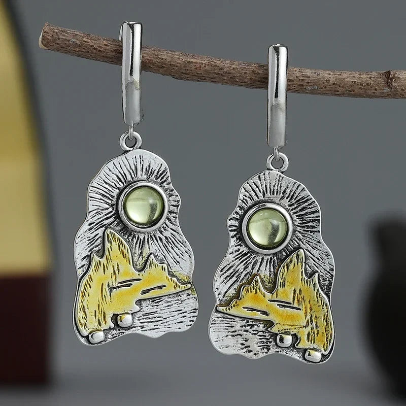 Delicate Artisan Silver Earring