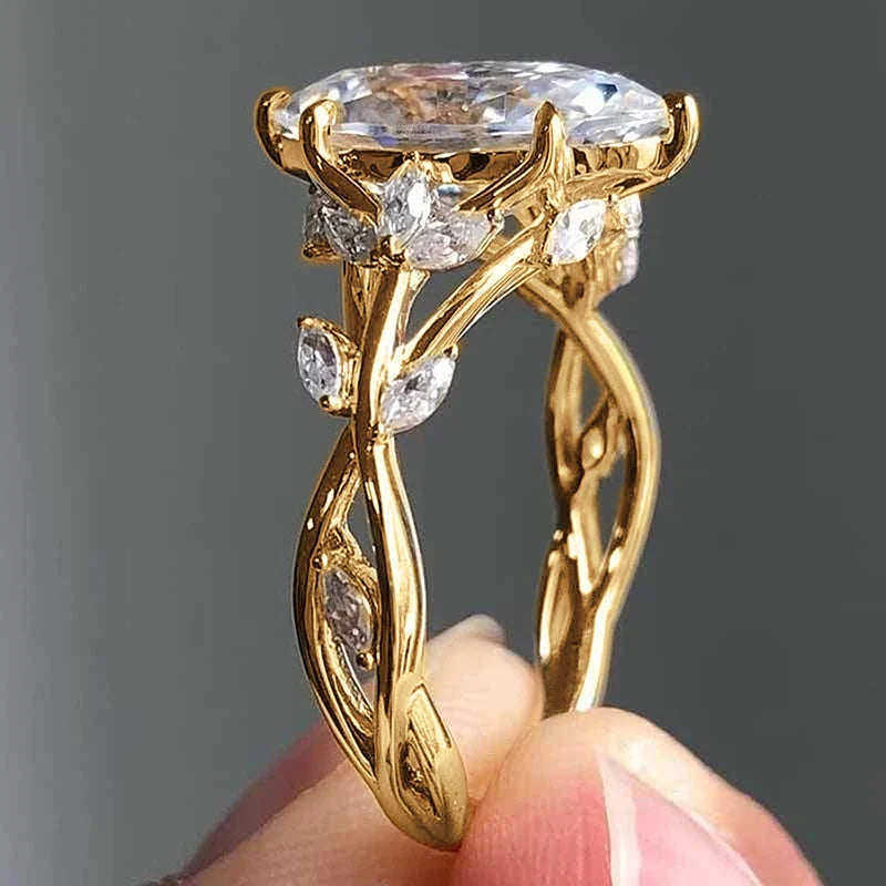 Delicate Artisan Gold Ring