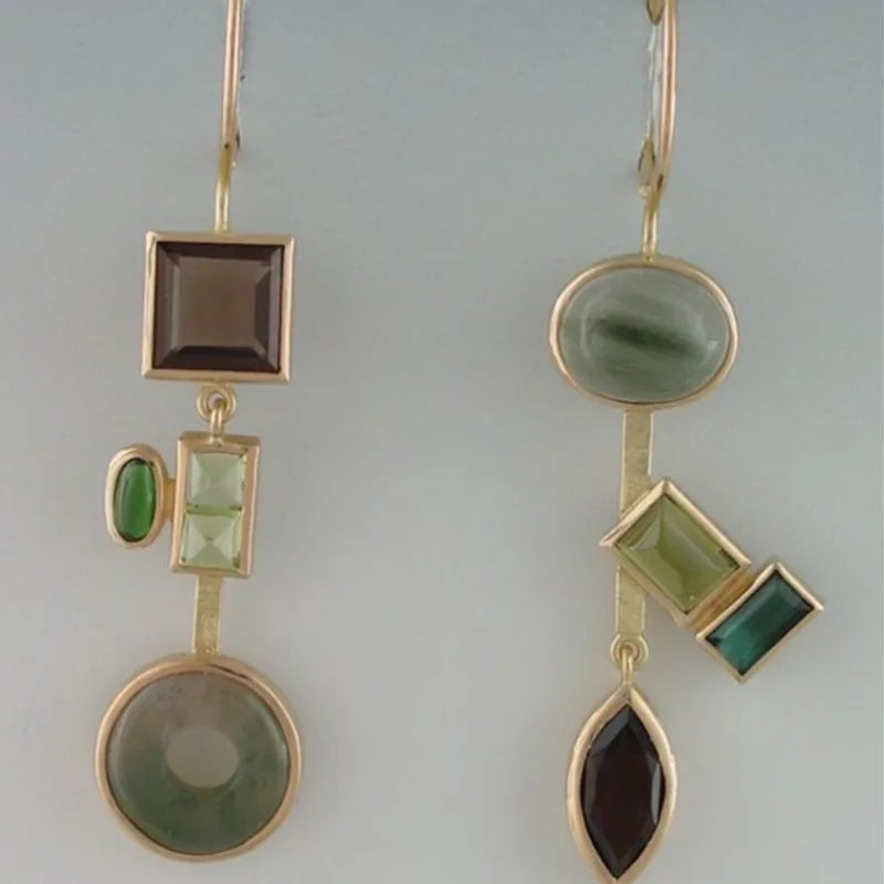 Vintage Handmade Gold Earring