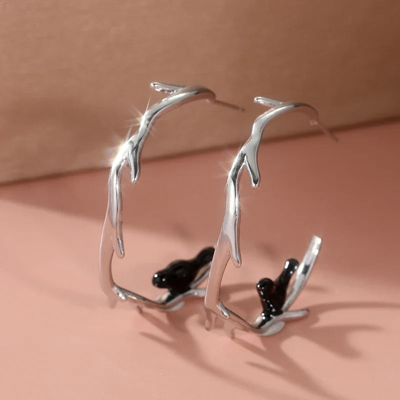 Vintage Handmade Silver Earring