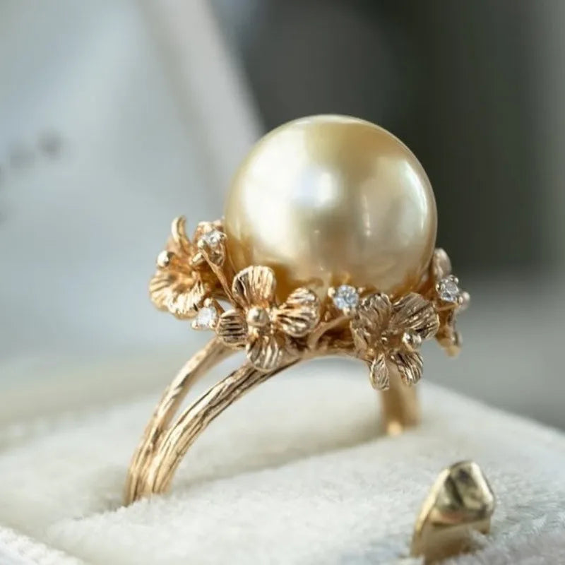 Delicate Artisan Gold Ring