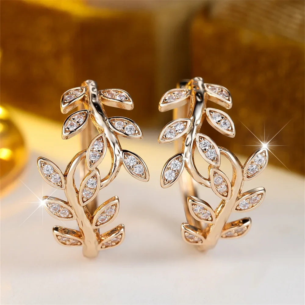 Vintage Handmade Gold Earring
