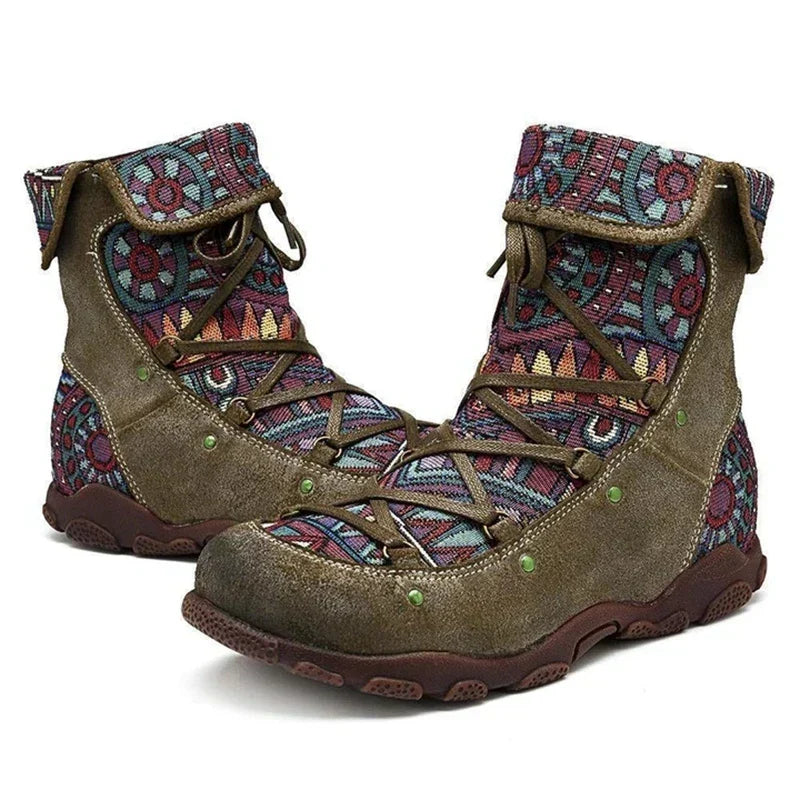 KS | Boho lace-up boots