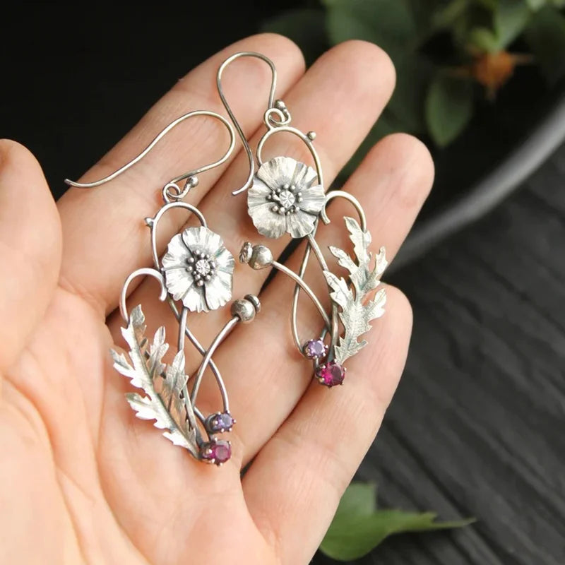 Romantic Silver Earring for Special Moments