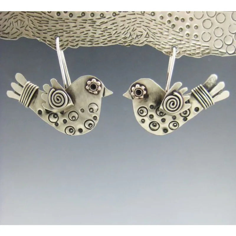 Vintage Handmade Silver Earring