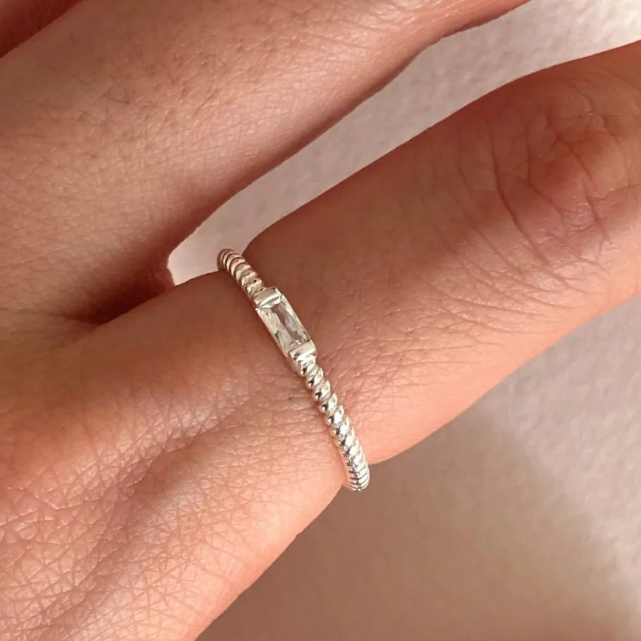 Delicate Artisan Silver Ring