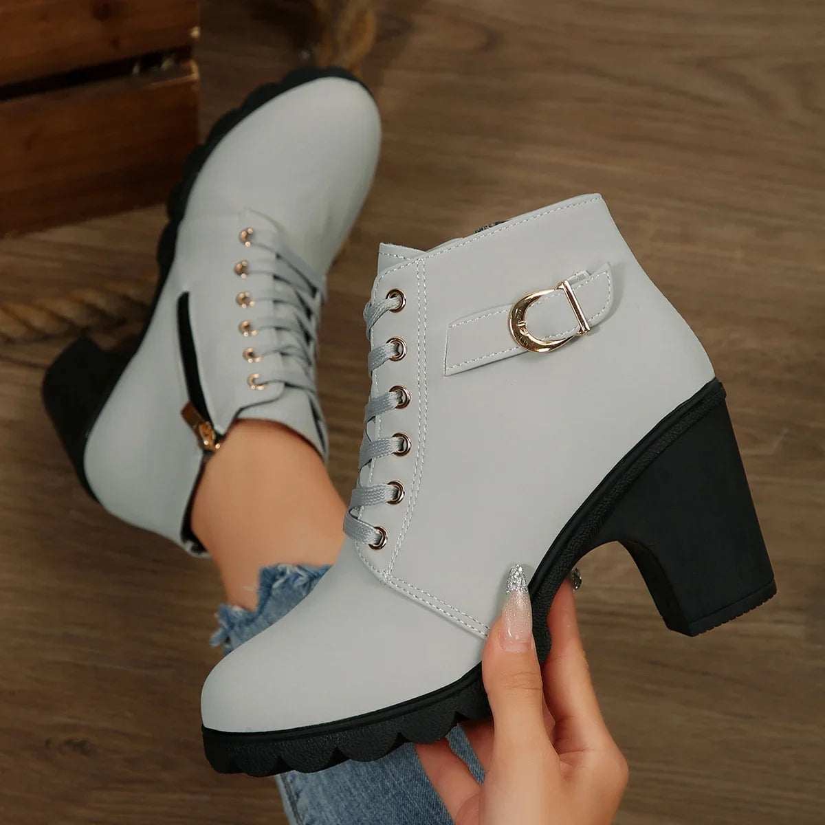Sleek and Supportive Orthopedic Boots