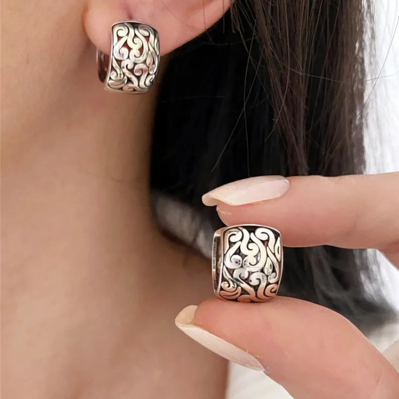 Classic Silver Earring with Timeless Appeal
