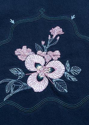 Simple Navy Cotton Skirt2019 Photography a Line Skirts Embroidery Dresses Summer Skirt