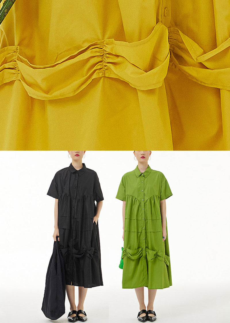 Style Yellow Patchwork Maxi Dresses Summer