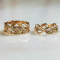 Twined Leaves Ring Set
