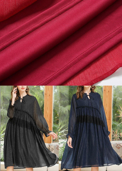 Unique Black Patchwork Chiffon Lace Summer Dresses