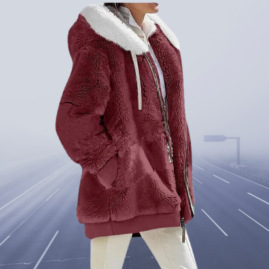JO | stylish fleece jacket with hood