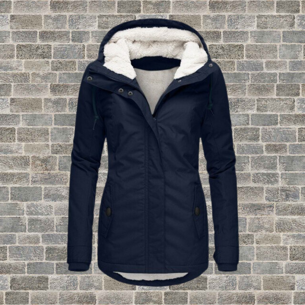JO | New Pleated cotton jacket with lambskin hood