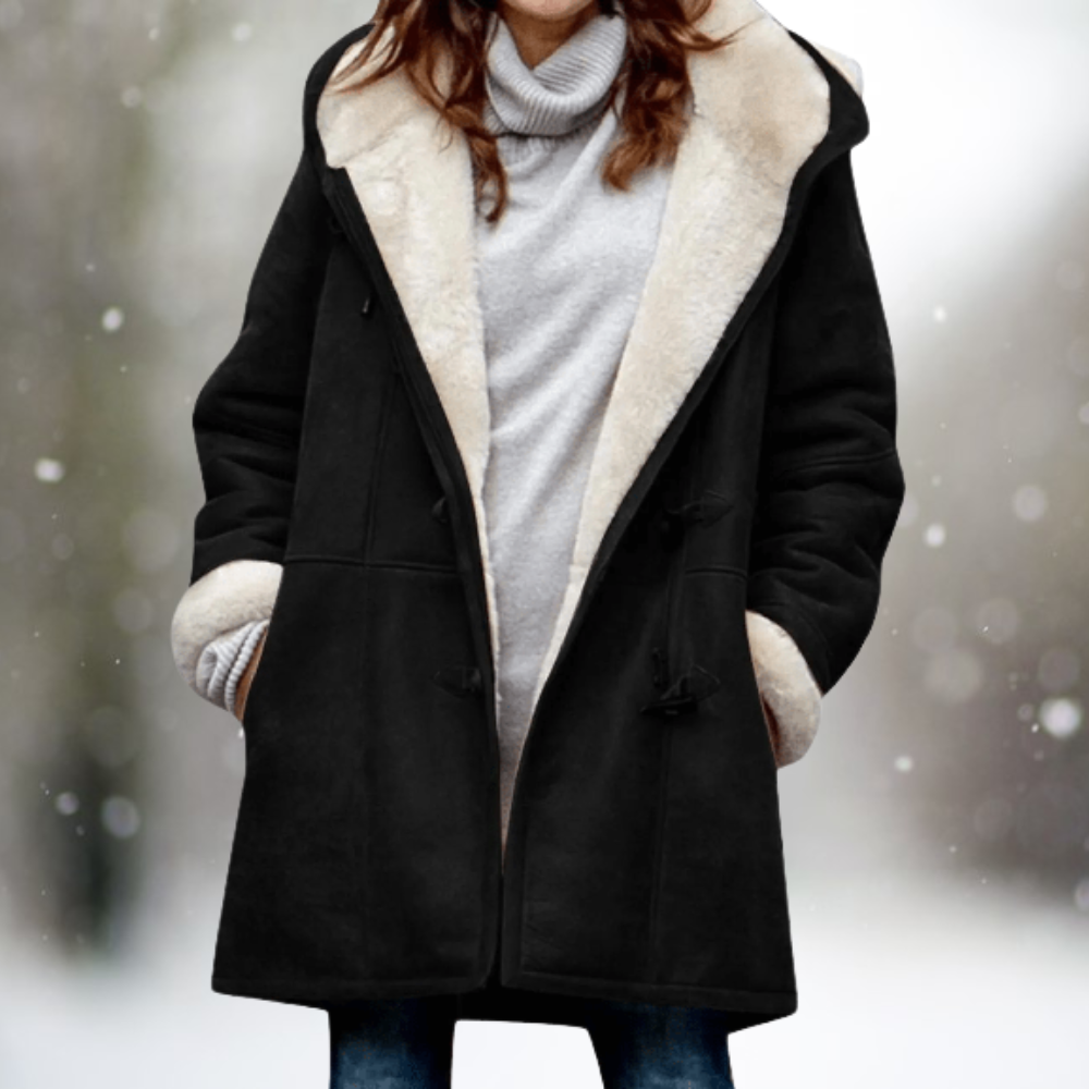 JO | soft, fluffy hooded jacket