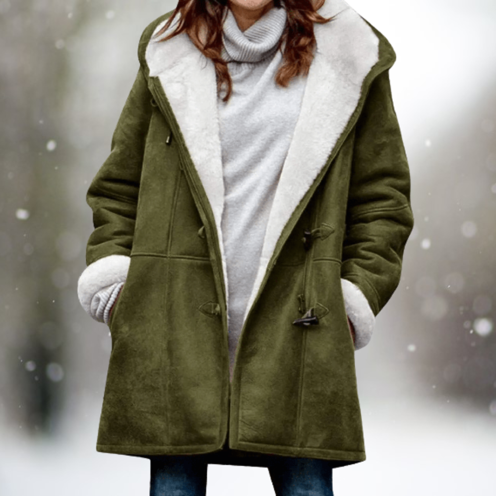 JO | soft, fluffy hooded jacket
