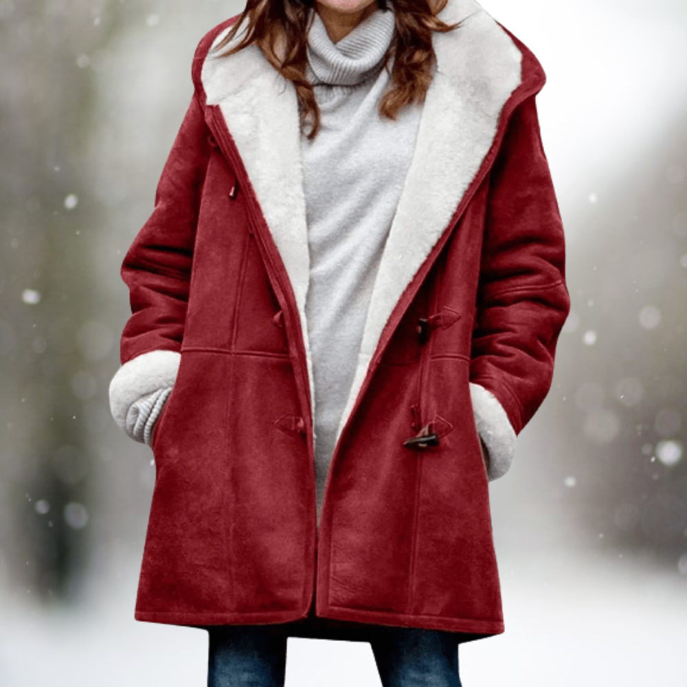 JO | soft, fluffy hooded jacket