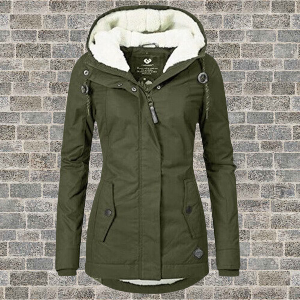 JO | New Pleated cotton jacket with lambskin hood