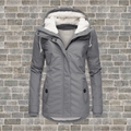 JO | New Pleated cotton jacket with lambskin hood