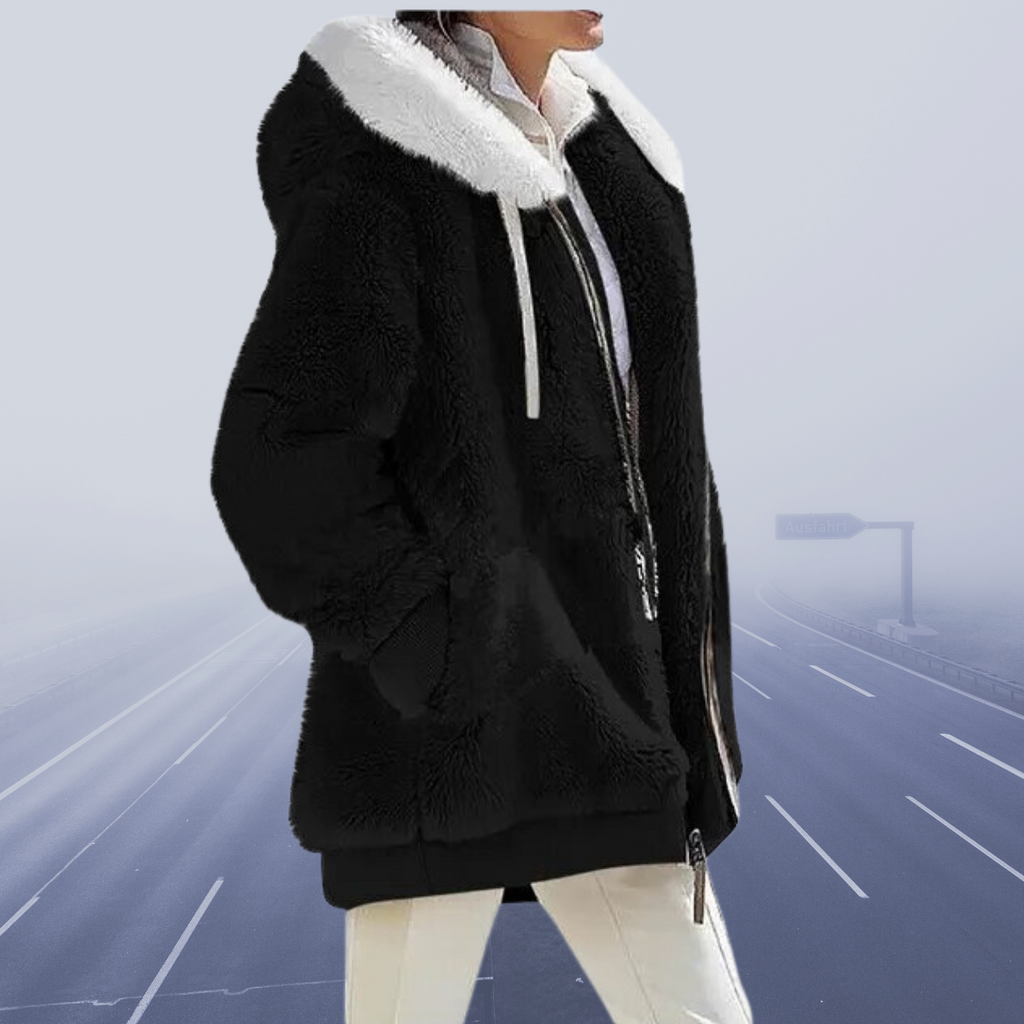 JO | stylish fleece jacket with hood