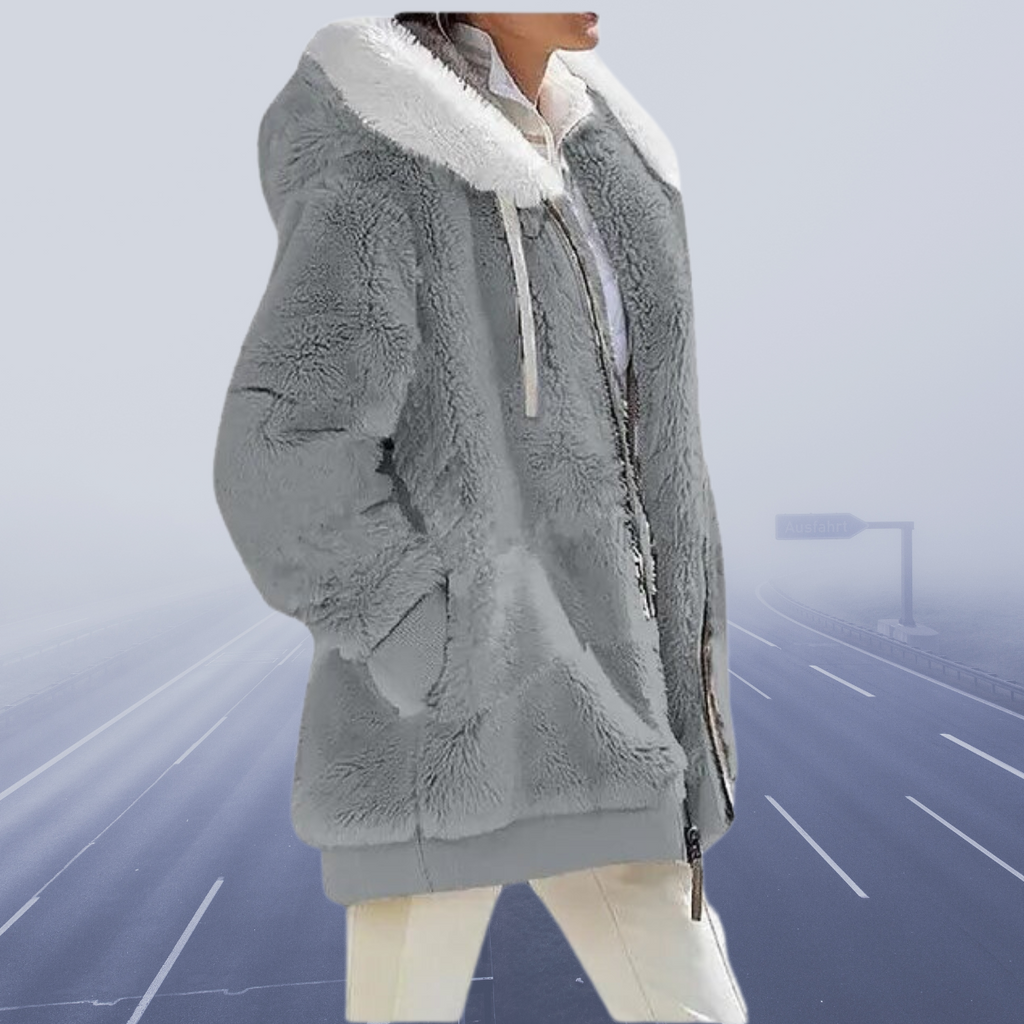 JO | stylish fleece jacket with hood