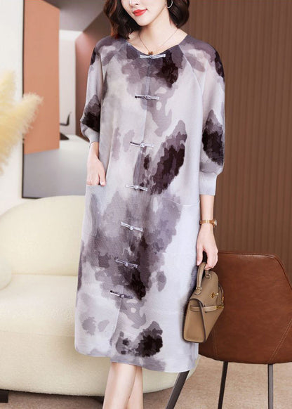 Black Oversized Tie Dye Shirt Dresses Summer