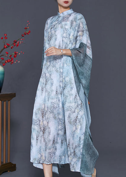 Tie Dye Patchwork Chiffon Maxi Dresses Two Piece Spring