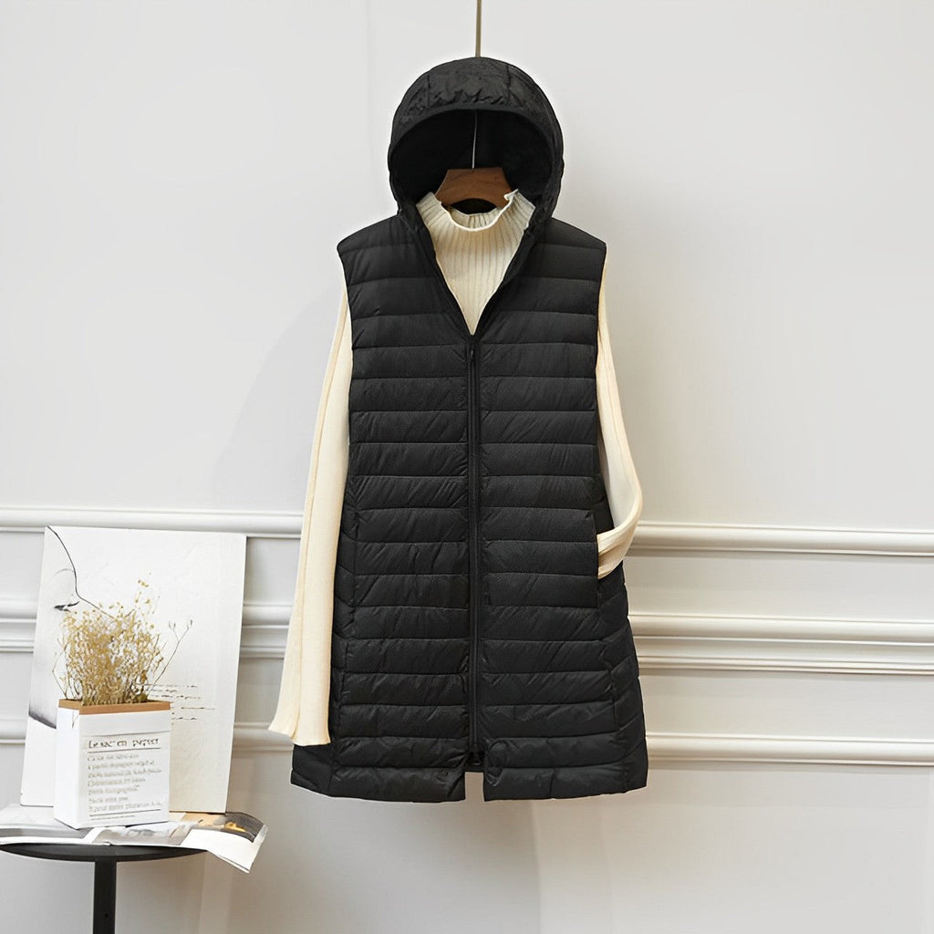 JO | Sleeveless long jacket