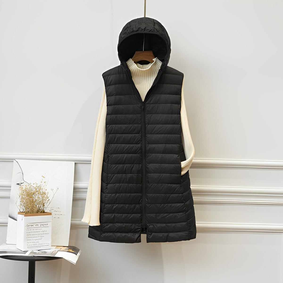 JO | Sleeveless long jacket