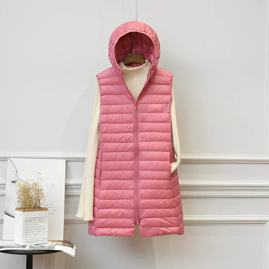 JO | long jacket without sleeves