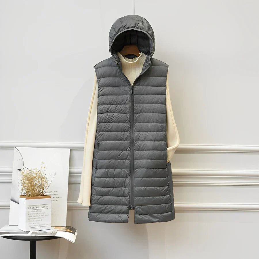 JO | long jacket without sleeves
