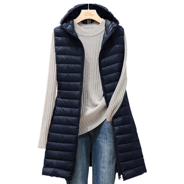 JO | Sleeveless long jacket