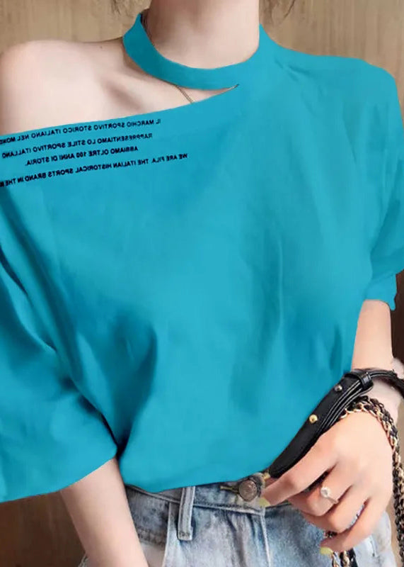 Yellow O Neck Print Cotton T Shirt Long Sleeve