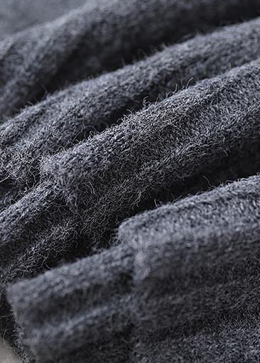 Alphabet Gray Sweaters Fall O Neck Clothes for