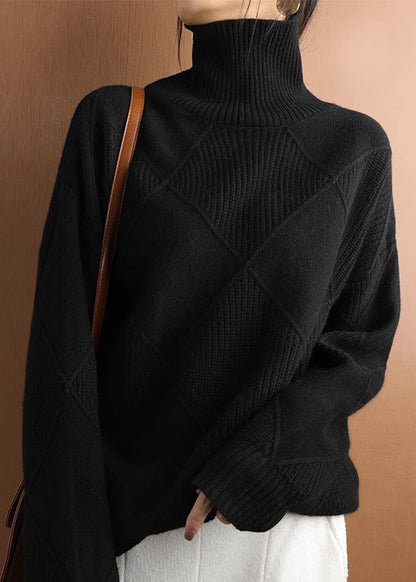 Yellow Cozy Woolen Sweater Turtleneck Spring
