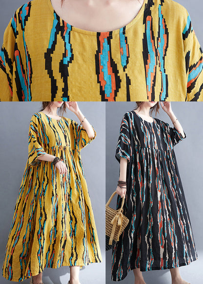 Yellow Holiday Dress Cinched Extra Large Hem Half Sleeve