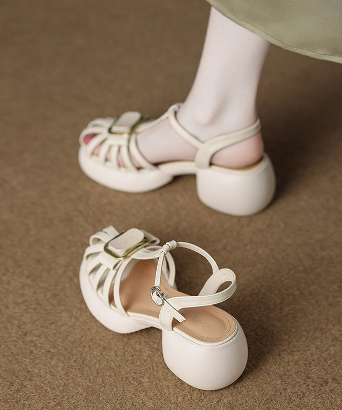 Yellow Sandals Platform Faux Leather Sandals
