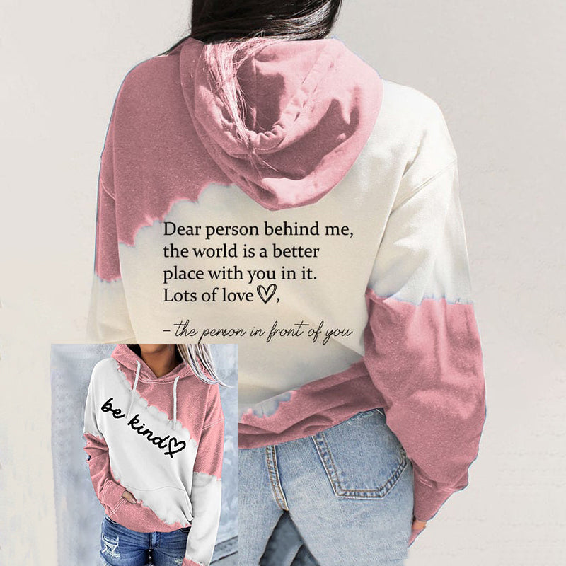 Comstylish Women'S Be Kind Dear Person Behind Me Print Pocket Casual Hoodies