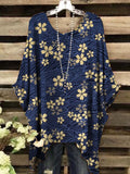 Women's Japanese Cherry Blossom Print Casual Top