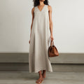 Women's Simple Solid Color Sleeveless Dress artswardrobe