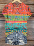 Floral Patchwork Art Print T-shirt