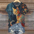 Comstylish Women's Animal Print Casual T-Shirt