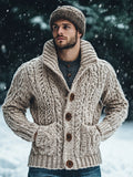 Vintage Fairman Island Jacquard Buttons Sweater Cardigan elevenforest
