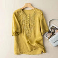 LM | Elegant blouse with embroidery