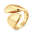 Adjustable Enveloping Gold Band Ring
