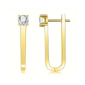 Elegant Gold Crystal Earrings