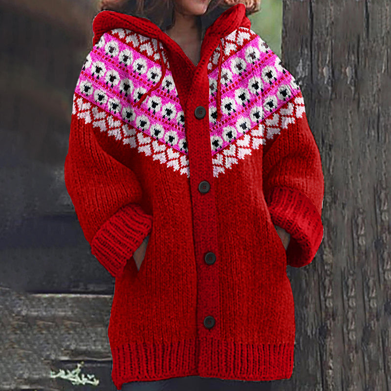 Vintage Farm Sheep Knitted Jacquard Warm Sweater Cardigan elevenforest