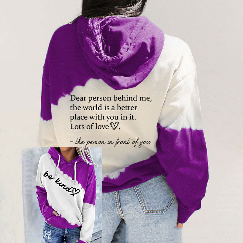 Comstylish Women'S Be Kind Dear Person Behind Me Print Pocket Casual Hoodies