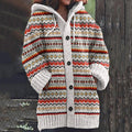 Vintage Icelandic Ethnic Floral Knitted Warm Cardigan Sweater elevenforest